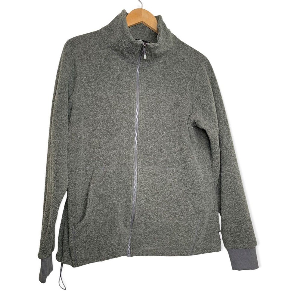 REI Co-op Pullover Size L Gray Long Sleeve Fleece Pullover 1/4 Zip